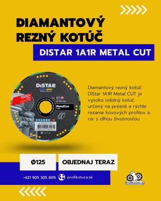 Režeš kov? 🔩 Toto je kotúč, ktorý zvládne všetko. DiStar 1A1R Metal CUT – presnosť, výkon a dlhá životnosť v jednom....