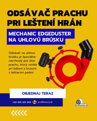 Prach nemá šancu! 💨 Mechanic EdgeDuster – tvoj nový parťák pri brúsení a leštení hrán. 🔧 Minimalizuje prach priamo pri...